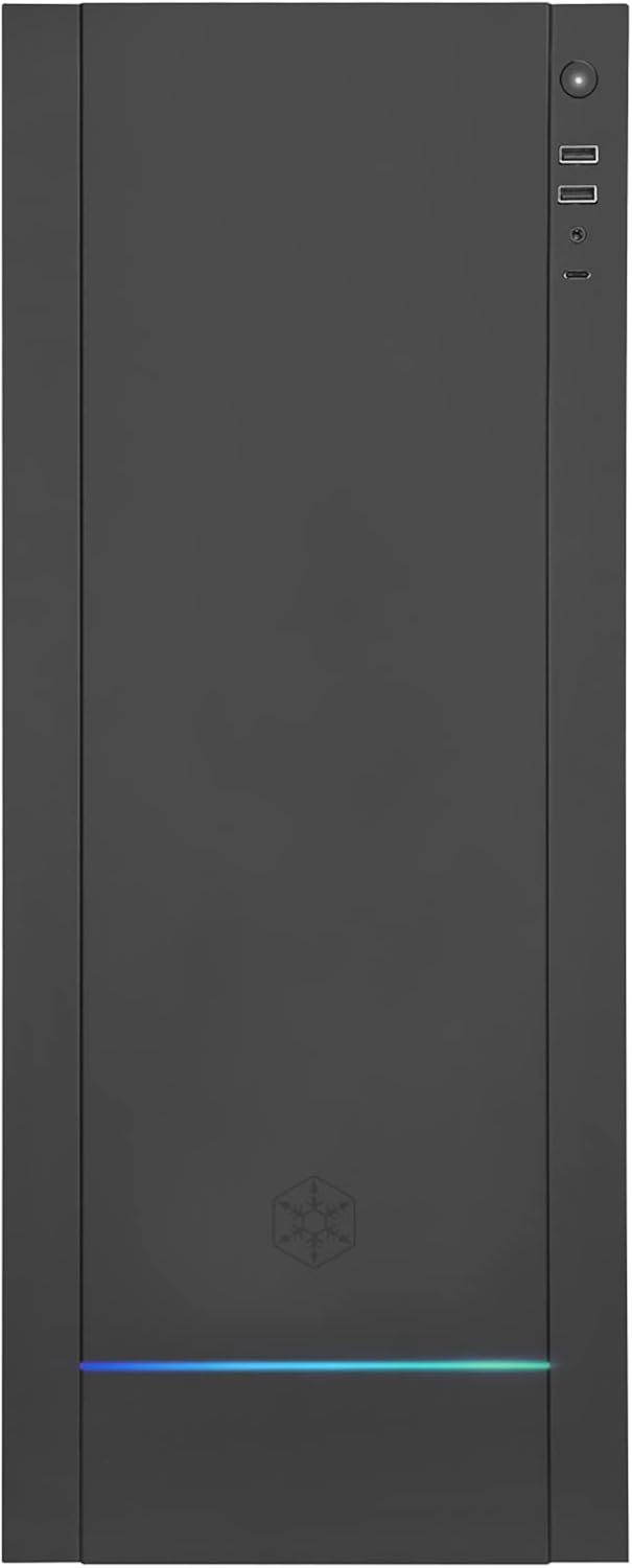 Silverstone Technology ALTA F1 Premium ATX Tower case with Aluminum/Tempered Glass Exterior & Embedded ARGB; Black (SST-ALF1B-G)
