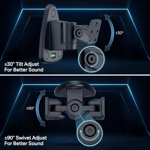 Image of Adjustable Speaker Wall Mount for Samsung Speakers With Keyhole&Thread Hole