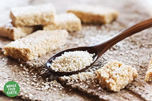 Wholefood Earth Sesame Seeds Unhulled 1 kg | GMO Free | Natural | Source of Fibre | Source of Protein