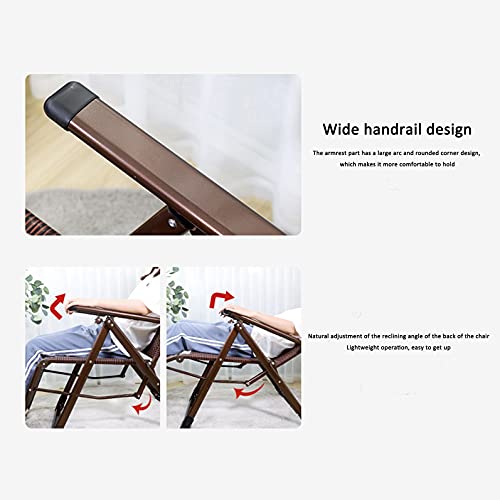 Chaise en rotin tissé à la main pliante et robuste pour maison - 5