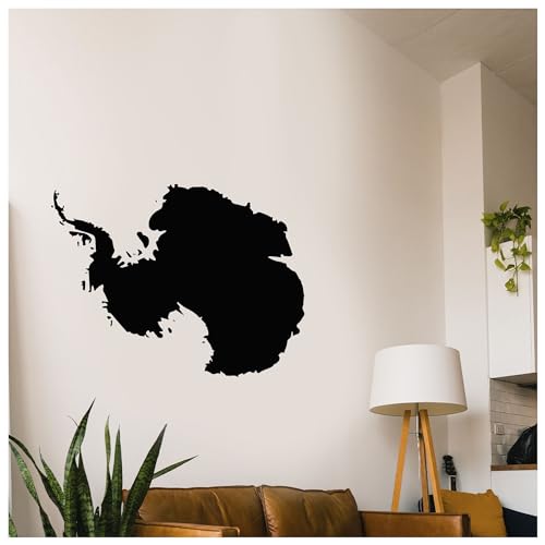 Image of Kayra Decor Antartica Map Wall Stencil for Painting, Art and Craft - Size 12 inch x 12 Inch.
