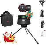 Control de gestos: controle OBSBOT Tiny 4K con solo dos gestos simples: Seleccionar / Cancelar objetivo, Acercar / Alejar 4x; Mano derecha o mano izquierda, trabaje siempre todo el día. Nota: Puede configurar el zoom controlado por gestos en 2x, 3x o 4x a través del software.