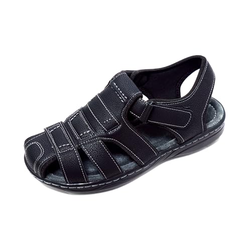 JOMIX Sandales Homme Sandales de Randonnée Homme Chaussures de Randonnée pour Hommes d'été Confortables (Noir, 41)