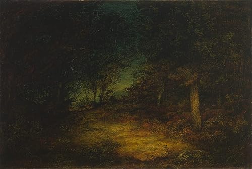 Impression d'affiches Ralph Albert Blakelock toile avec cadre bois pour décoration murale 60x90cm