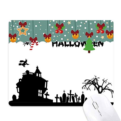 Tapis de souris Halloween Ghost Fear de bureau pour protéger la glisse à Noël
