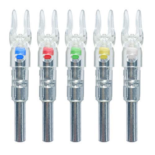 Deeabo Cocche Luminose Per Frecce Da Caccia - 3 Pezzi, Accensione Automatica, Diametro 6.2 Mm
