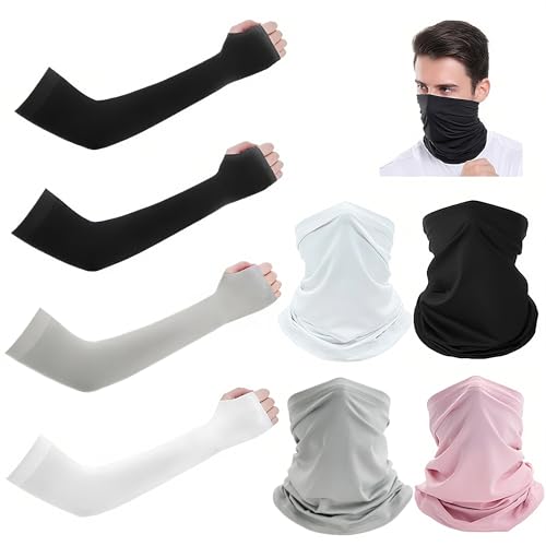 La mejor selección de Cubre brazos para el sol walmart los más solicitados. 47 4 Pares Mangas de Brazo y Bandanas Deportivas para Hombre y Mujer, Cubierta para Cuello y Mangas Protección UV y Polvo, Protector para Cuello y Brazos para Carrera, Ciclismo,...