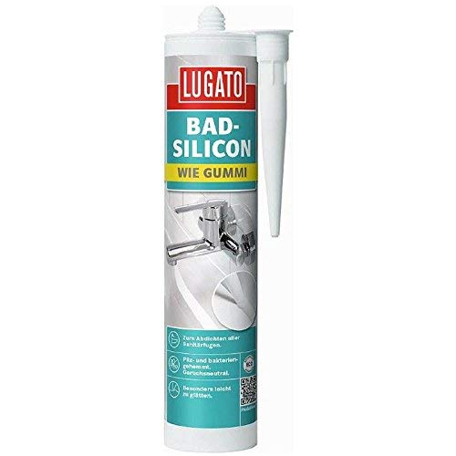 Lugato Wie Gummi Bad-Silicon 310 ml weiss- Für elastische Fugen im Sanitärbereich Cover