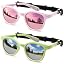 A3-kids Sunglasses-mirrored Coral Pink&lime Green