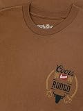 Tee Luv Men's Coors Banquet Beer Shirt - Front and Back Coors Rodeo Bull T-Shirt, Brown Sugar, L