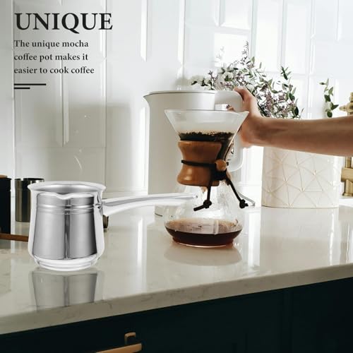 Cafetera turca de acero inoxidable 720ml fácil de usar 6