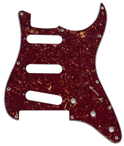 M^[sbNK[h For Fender Player Stratocaster Floyd Rose SSS Style M^[ی یtBt (4 Ply Red Tortoise)