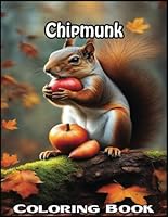 Chipmunk Coloring Book: Great Book For You, With Perfect High-Quality Coloring Pages For Kids - Great Gift For Kids 2024. B0D5V8T2C8 Book Cover