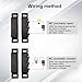 weideer 2pcs MC-31B Magnetic Reed Switch Wired Surface Mount Normally Open Closed NC NO Door Contact Sensor Alarm Magnetic Door Switch Black