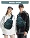 SEAFEW Sling Crossbody Bag for Men Women, Tactical Backpack Shoulder Daypack Mini Anti-Theft Motorcycle Chest Bags, Small One Strap Backpack for Casual Travel Hiking Outdoor Sports Blue