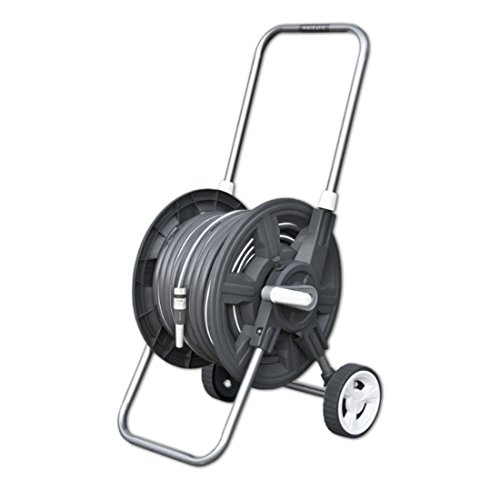 Preisvergleich Produktbild 8 tlg. Profi Schlauchwagen-Set 20m WHITE SILVER Gartenschlauch Gartenschlauchwagen