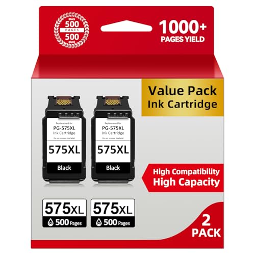 Cartouche Canon 575 Origine remplacement PG-575 XL encre noire pour imprimante Pixma TR4750i TS3550i