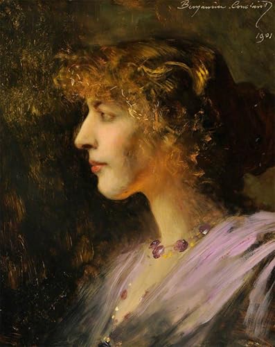 Pintura sobre lienzo del retrato de Benjamin Jean en tamaño de 60x90cm