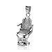 Collier Pendentif Bijoux Nouveau Rétro Barbershop Chaise Forme Pendentif Collier Hommes Collier De Mode en Métal Pendentif Coulissant Accessoires Parti Bijoux - Argent