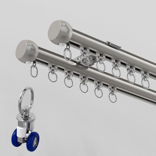 Tringle à rideaux double rail facile à installer pour séparer une pièce