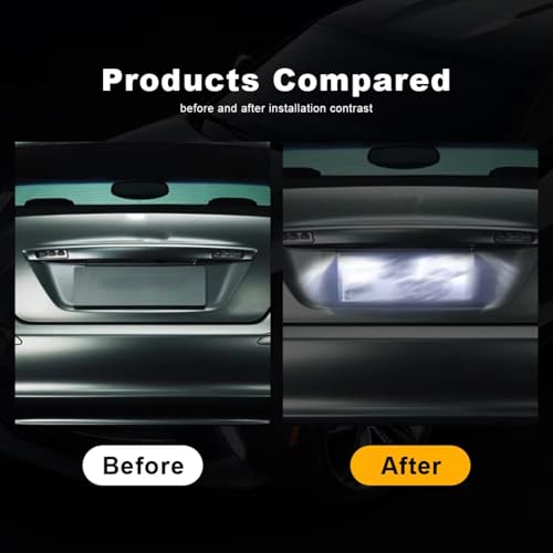 2 Luces para matrícula trasera compatibles con Acura TL TSX y MDX 6