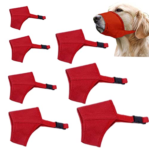 CILKUS Dog Muzzle Suit 7 pcs, Adjustable Breathable Safety
