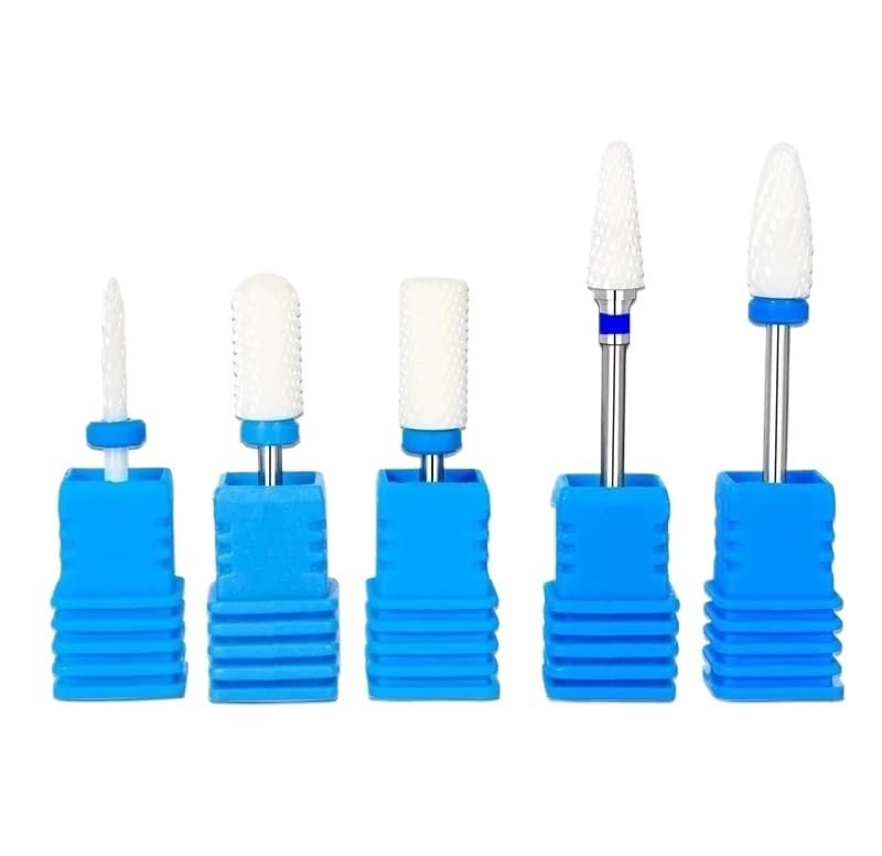 5 szt./zestaw ceramicznych wierteł do paznokci, wiertarka elektryczna, frezy do paznokci, akcesoria do paznokci, narzędzia do manicure i pedicure