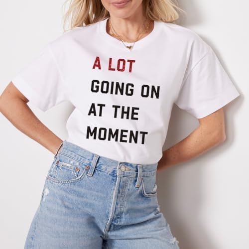 22 Shirt- A Lot Going on at The Moment Shirt for Women & Girls, Vintage Short Sleeve Womens Oversized Tee Shirts - Image 3