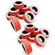 JZK 20 Rollen insgesamt 10.000 Stück rot/neonorange Preisauszeichneretiketten, 21 mm x 12 mm Preisauszeichneraufkleber, Papier-Preispistolen-Etiketten, 500 Stück pro Rolle