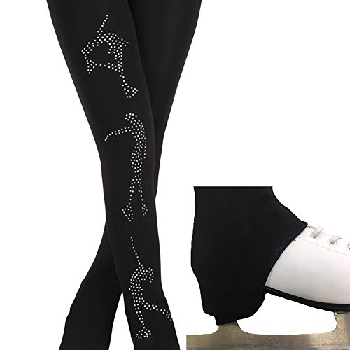 CALZITALY Collants Patinage Artistique Femme Sans Pieds 80 DEN - Fabriqués En Italie