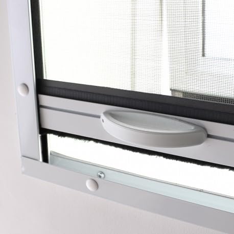 Zanzariera avvolgibile in alluminio per finestra del tetto L 100 cm x H 120 cm, colore: Bianco