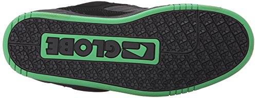 Image of Globe Mens Fusion Skate Shoes, Black /Black /Green, 14 M US