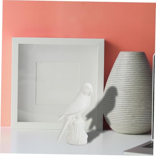 Statuette perroquet céramique blanc objet déco intérieur design - 6