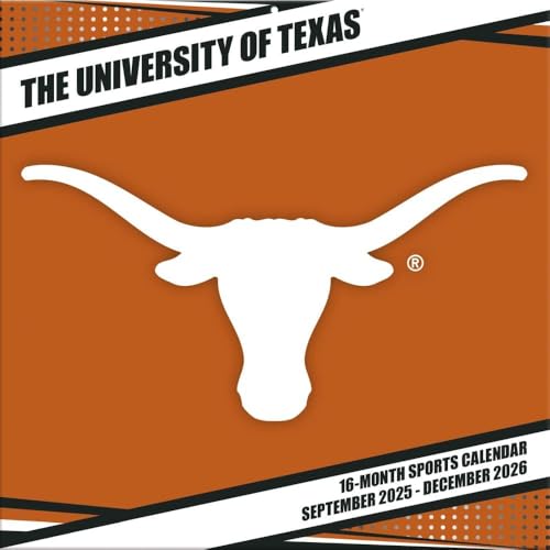 Lang Brands, LLC, NCAA Texas Longhorns 2026 Wall Calendar, 12''