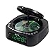 Jensen Modern Home Audio CD Player Tabletop Stereo Dual Alarm Clock Digital FM Radio | Top-Loading CD/MP3/WMA Discs Player | USB Charging Port 2.1A | Headphone Jack | 0.9 Display Green LED