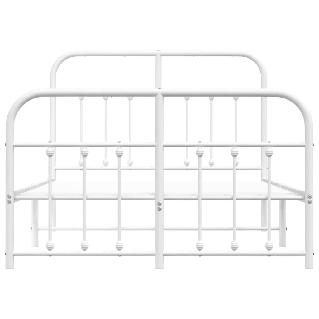 Homgoday Fotelik z zagłówkiem i poddaszem biały metalowy 120 x 190 cm, zagłówkiem łóżka, podwójnym zagłówkiem, oparciem do łóżka i sofy