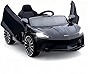 Hetoy Ride on Car for Kids 12V Licensed McLaren Battery Powered Sports Car with 2 Speeds, Parent Control, Sound System, LED Headlights and Hydraulic Doors (Black)