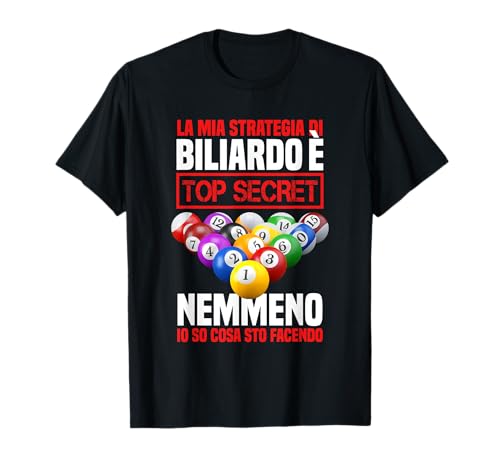 Biliardo Detto Divertente Billard Regalo Maglietta