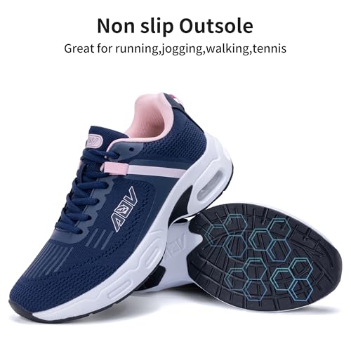 Image of AOV Women Arch Support Walking Shoes Orthotic Tennis Sneakers for Plantar Fasciitis Athletic Running Shoes
