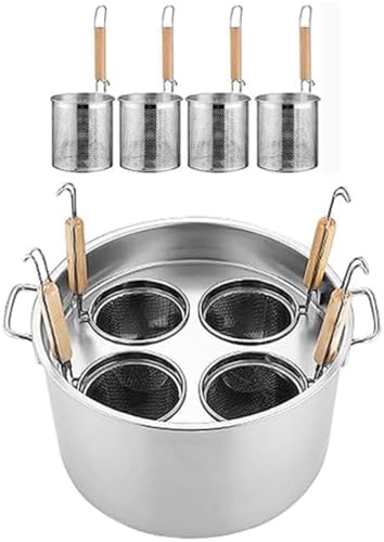 Efficient Pasta Cooker Insert Set with Strainer & Divider Colander - Perfect for Easy Cooking & Meal Prep in Your Kitchen