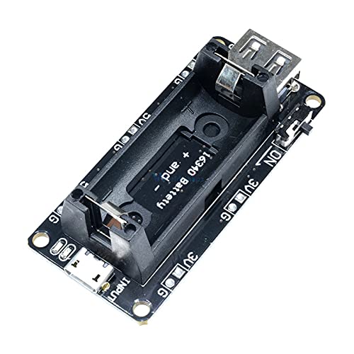 Miniatura 2 de Dual Output Micro USB 3.3V 5V 16340 Power Bank Módulo de carga de batería Soporte de batería recargable Tablero cargador de batería de litio