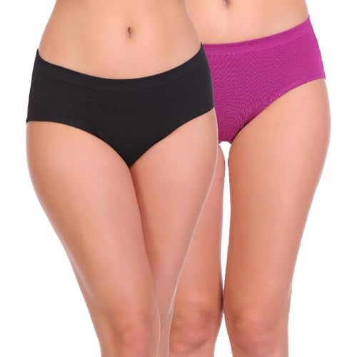 Image of SONA Women's Soft Cotton Inner Elastic Plain Daily Use Hipster Panties