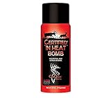 Conquest Scents Vs-1 Certified in Heat Bomb Deer Scent Dispenser - Deer Attractant Spray & Doe Estrus Scent for Pre-Rut, Rut & Post-Rut, Hunting Aerosol Canister, 4.0 oz