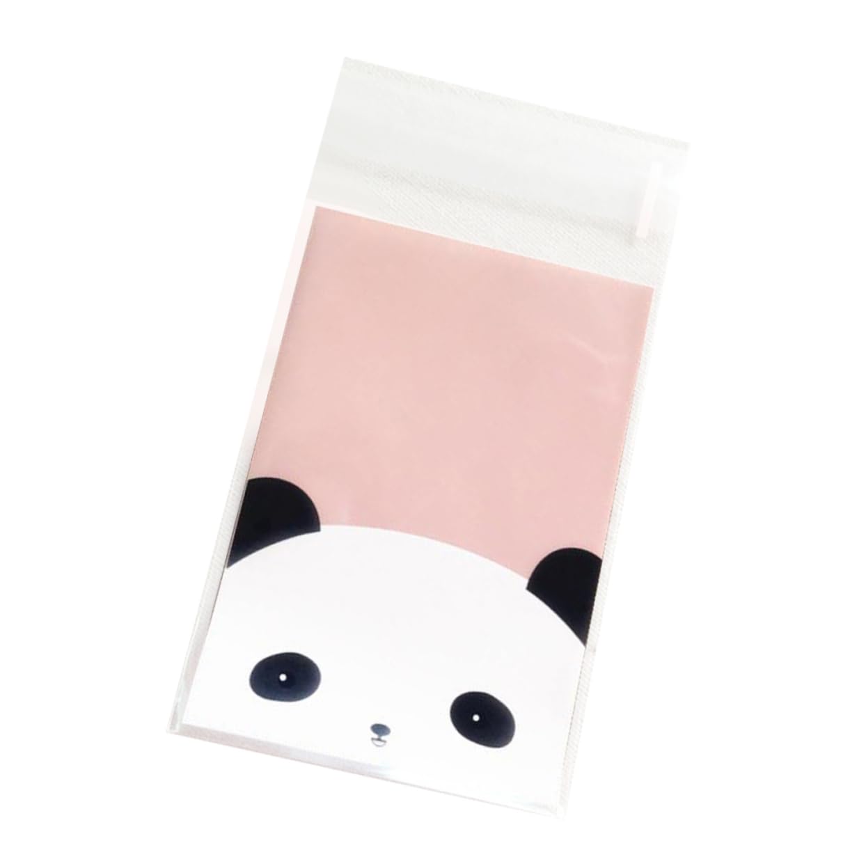 FOMIYES Cute Panda Head Design 100pcs Adhesive Candy Bags Biscuit Packaging Bag for Party Home Retail Store Kitchen