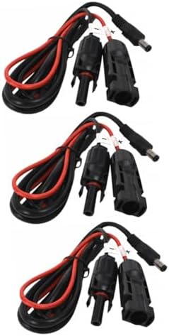 GANAZONO 3 pcs convertidor de Power Plug Solar PV Power Cord Photovoltaic Converter Power Output Line Cable Solar Panels
