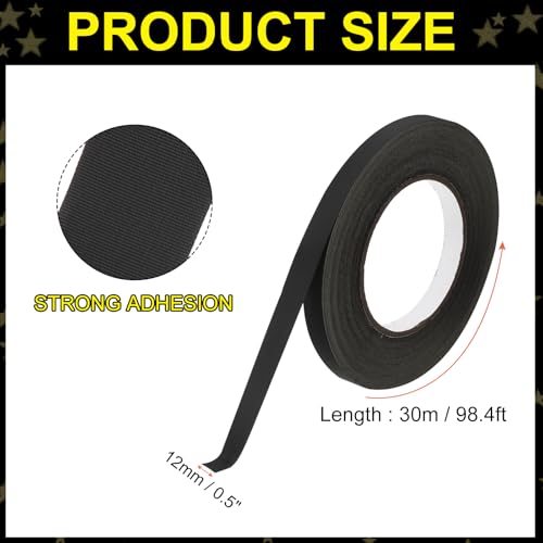 Image of MECCANIXITY Insulating Acetate Roll Cloth Adhesive Tape, 0.5in x 98ft Black Electrical Heat Resistant Fabric Tape for Laptop Electric Automotive Guitar Repair Wire Harness
