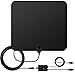 TV Antenna, Bestrillion Digital Indoor TV Antenna for 50 Miles 1080P HDTV Antenna - Detachable Amplifier Signals Booster with 10 Feet Highest Performance Coaxial Cable - Sliver Board Inside