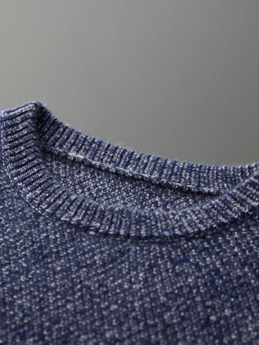 Men's Autumn and Winter Crew Neck Pullover Knitted Sweater Men's Solid Cashmere Sweater4