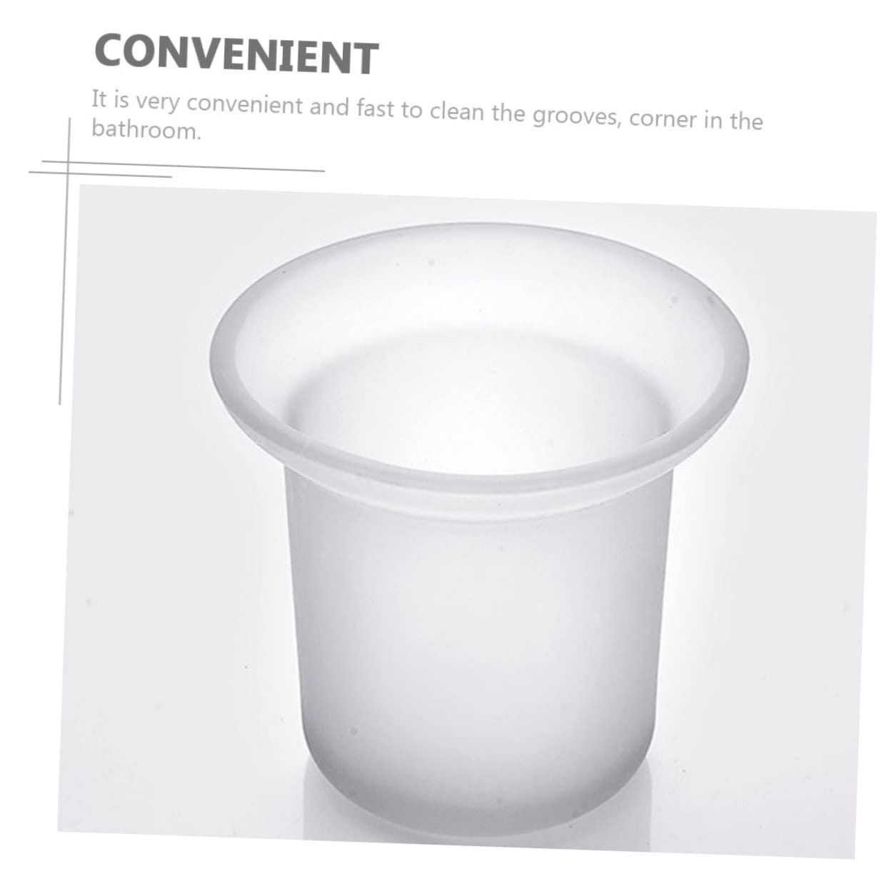 Juego de cepillo de inodoro de montaje en pared con soporte para jabón y cepillo de limpieza profunda, kit de limpieza de baño para cubo de pasta de dientes y más