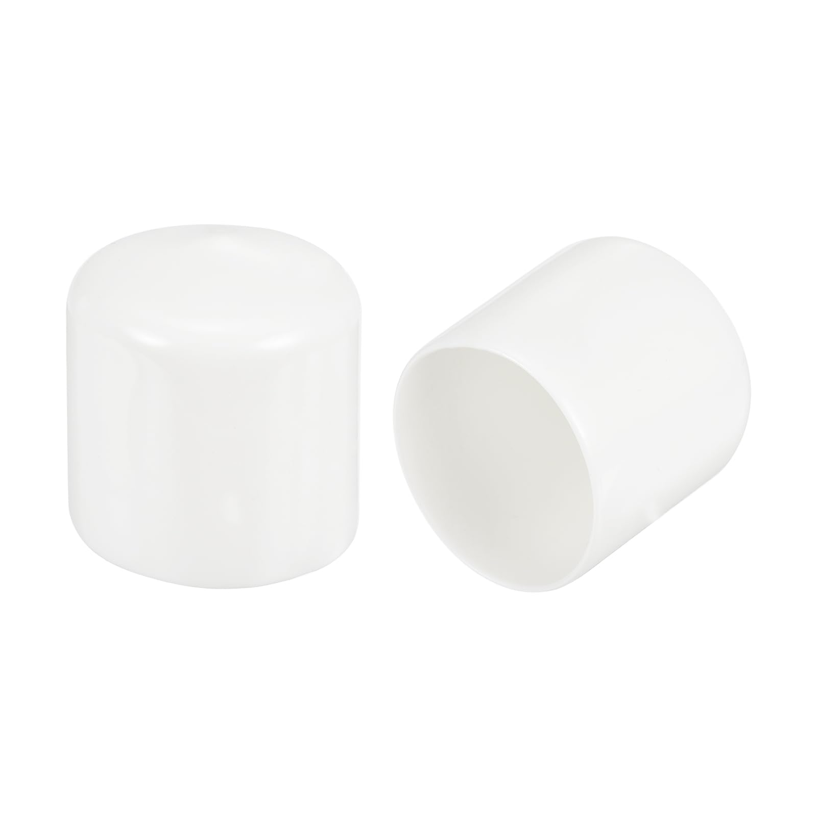 Tapas de goma de 1 9/16" uxcell, protectores de vinilo blanco contra el desgaste en tubos